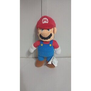 Super Mario Bros Plush Mario Doll Stuffed Toy 2021 Nintendo 9” EUC